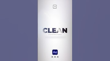 Easy Clean Corporate Motion Graphics in After Effects #tutorial
