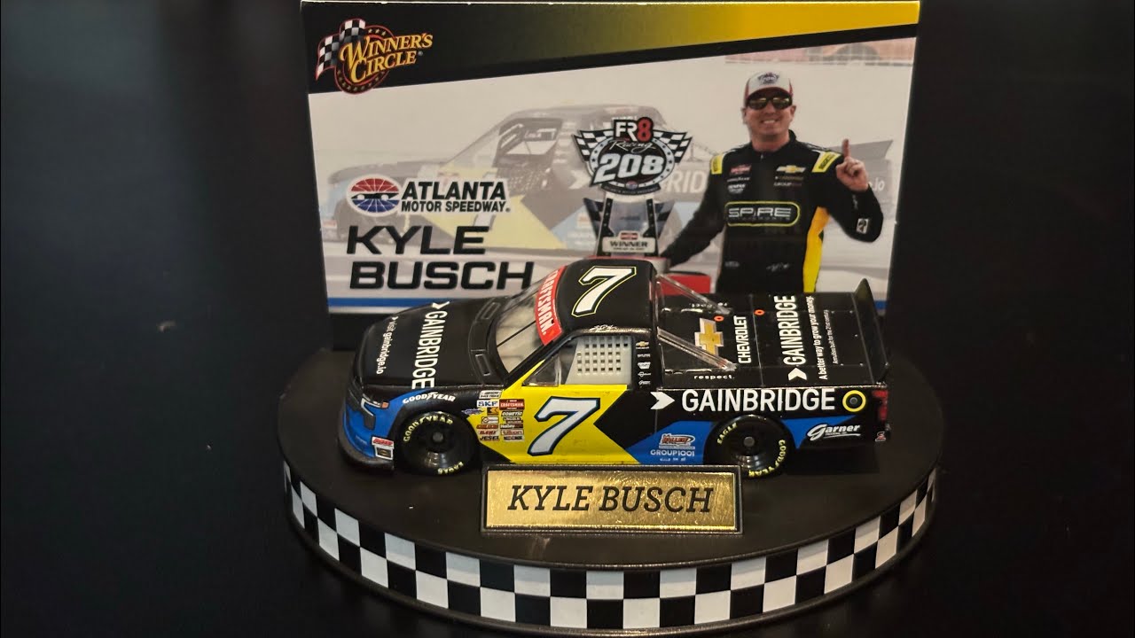 2025 Kyle Busch #7 Gainbridge Atlanta Win NASCAR Truck Diecast 1