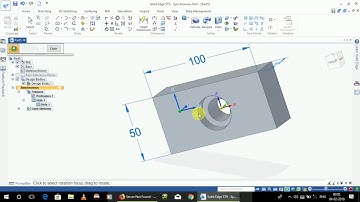 Solid Edge Tutorial Series- How to make Counterbore
