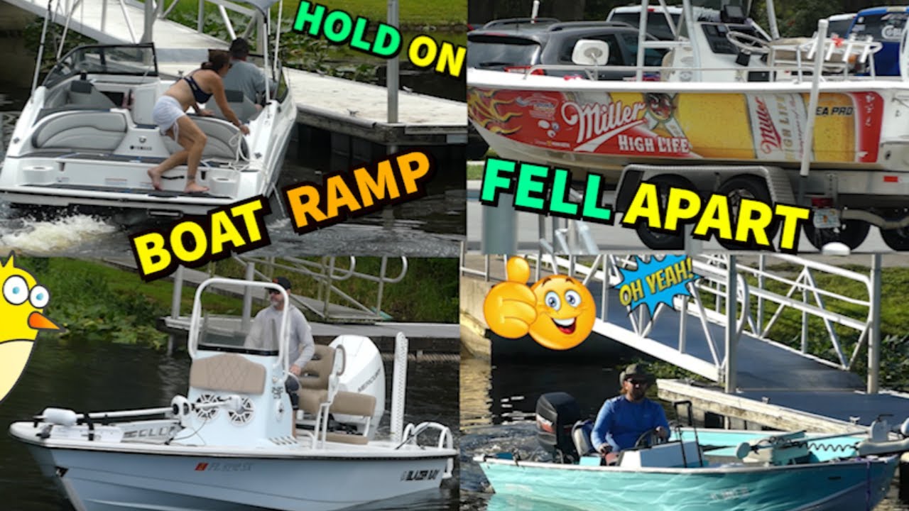 Boat Ramp Blow Out Wild Day Boats Everywhere Cars People Yeah - YouTube