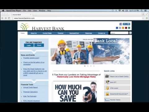 Harvest Bank Online Banking Login Instructions