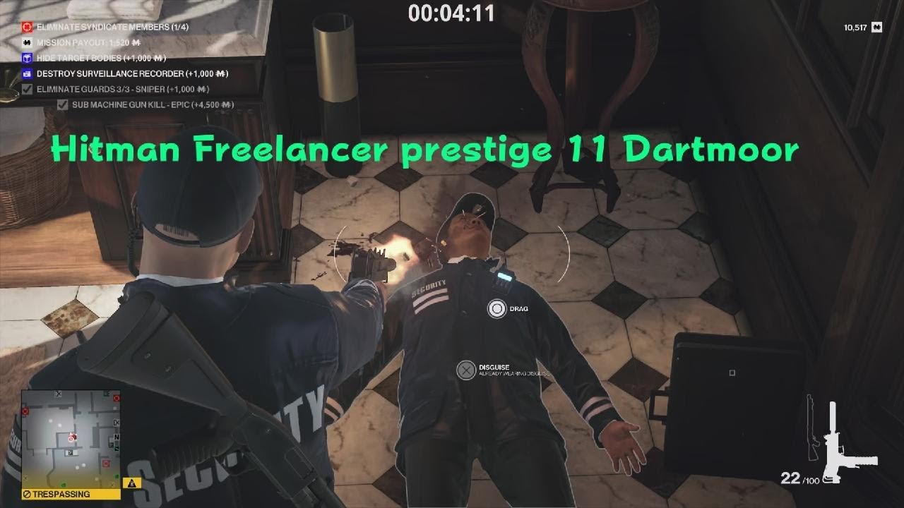 HITMAN Freelancer prestige 11 Dartmoor