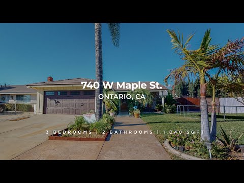 740 W Maple St, Ontario, CA home video tour