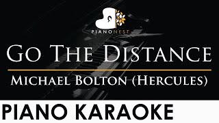 Michael Bolton - Go The Distance - Hercules - Piano Karaoke Instrumental Cover with Lyrics chords