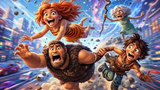 MODERN WORLD?! A PREHISTORIC Adventure Begins 😂🌆 | The Croods Cartoon