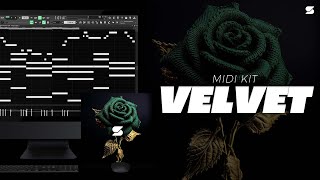 [ 25] Free Emotional MIDI Pack - VELVET (BRYSON TILLER, LIL DURK, PLUGGNB, TORY LANEZ) RnB MIDI Kit