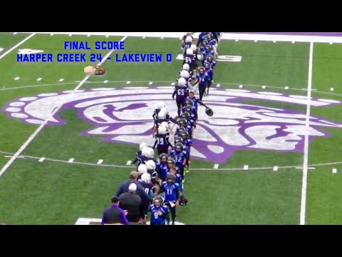 Harper Creek Football 3rd/4th Grade Game 4 Highlights || HC Team Tolf || Final: HC 24- Lakeview 0