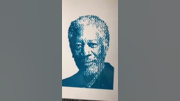 Unbelievable MORGAN FREEMAN Art | Creative coding | rotring | Creative People | Omg creative #shorts