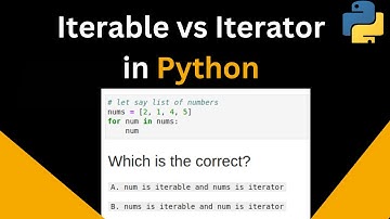 Iterable vs Iterator in Python