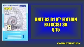 D1 8th Edition | Unit:03 | Ex 3B | Q:15 Topic Decimals. 