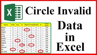 Circle Invalid Data in Excel excel_tips_and_tricks naseerkhankhel
