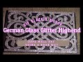 High End Dupe DIY Black & Silver German Glass Glitter Wall Art /w A Doormat