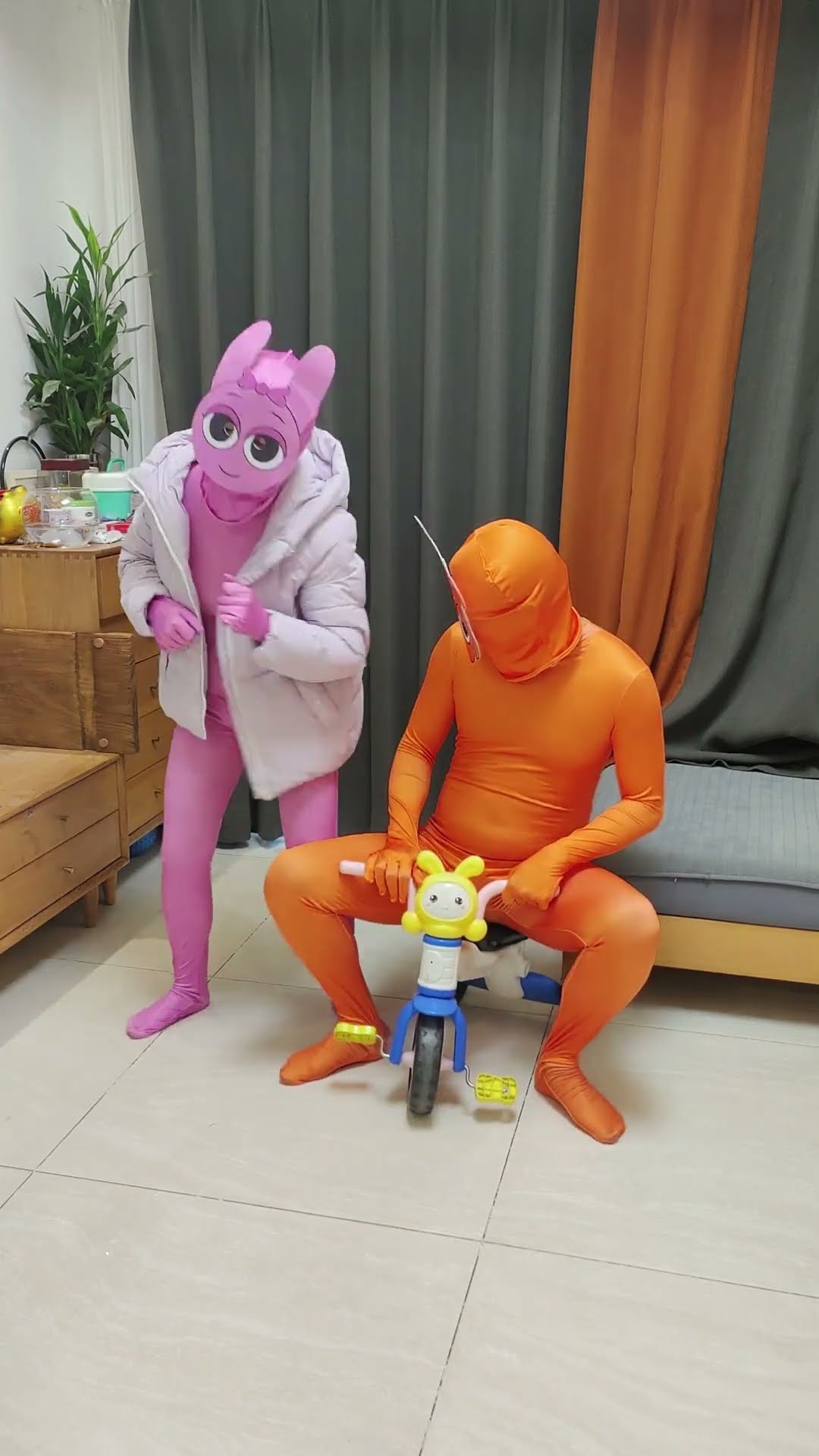 Oren \u0026 Pinki toy car battle #sprunki