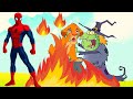 3. حدوتة الساحرة الشرير خطفت سيبما و سبايدر مان هينقذه spiderman, simba and witch