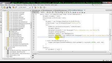 aula 4802 java seIII   Tabela Relatorio Gerando PDF PdfPTable PdfPCell setHorizontalAlignment BaseCo