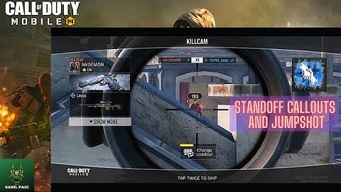 Call of duty mobile | Standoff map callouts and location names | Jump shot |