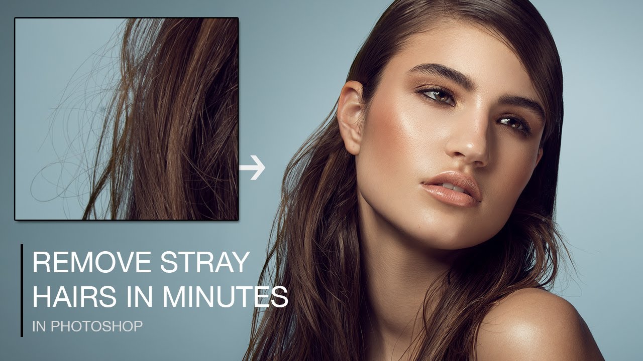 how to quickly remove stray hairs in photoshop