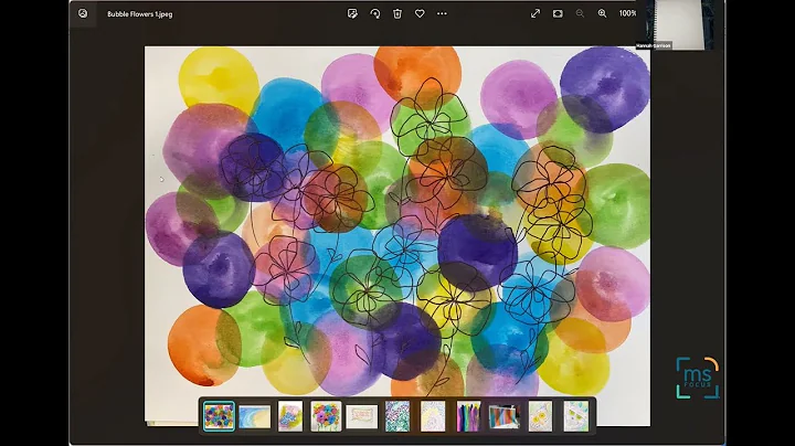 Art Therapy with Hannah Garrison: Bubble Flowers