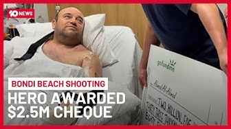 Thumbnail for $2.5 Million Cheque Awarded To Bondi Beach Shooting Hero Ahmed Al Ahmed | 10 News