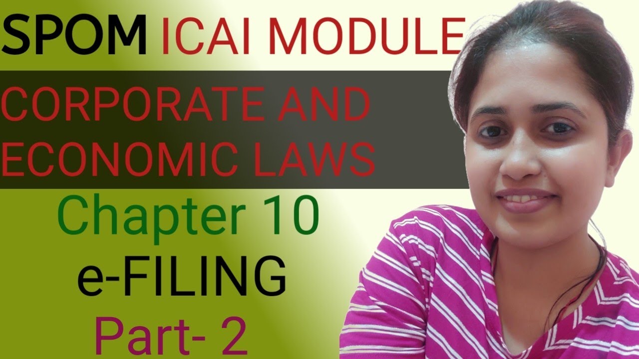 Spom set a corporate and economic laws chapter 10 e filing part
