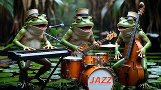 Frog Jazz Band: Dixieland Delight in a Lush Swamp! Relaxing Music for Study & Work 4K screenshot 5