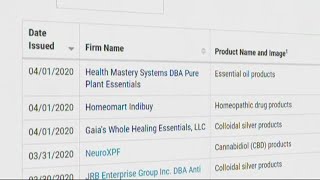 FDA cracking down on products claiming to protect against COVID-19