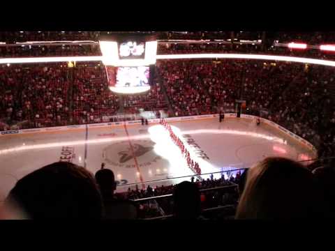 Michael Buffer introduces Shane Doan on Opening Night 10-9-14