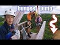 80 FOOT BUNGEE JUMP at Noah's Ark Kentucky