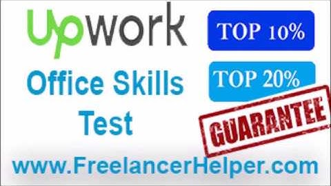 Pass Upwork Office Skills Test answers-TOP 10%