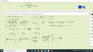 Gravimetric Analysis Example
