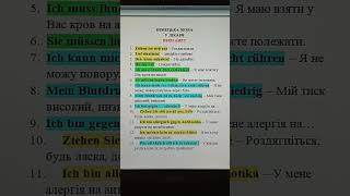 Німецька мова.У лікаря. Deutsch Sprache. Beim Arzt. Gesundheit