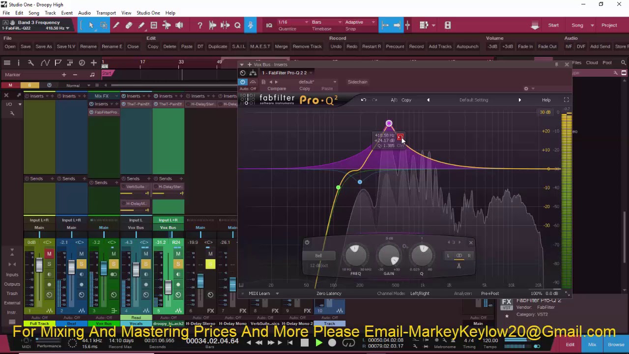 Presonus Studio One 3 How To Mix Hip-Hop Vocals Song HIGH By. Droopy ...