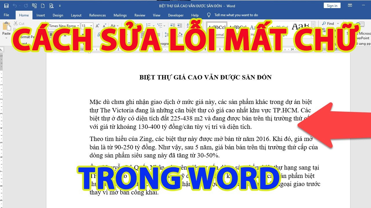 Không còn lo sợ mất chữ trong Word với công nghệ mới. Chỉ cần vài cú nhấp chuột đơn giản và bạn đã có thể khắc phục vấn đề này một cách nhanh chóng và hiệu quả.