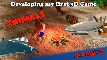 Developing my first 3D Game - Fishers Isle Devlog #3 - More animals