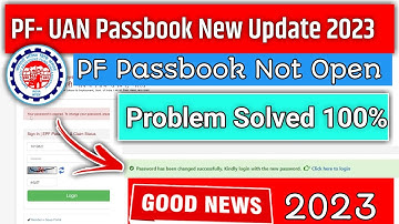 Epfo new update 2023 । PF Passbook Your password is expired To change your password।PF-UAN Passbook