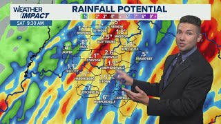 Heavy rain, possible storms today in Kentucky, Indiana | May 22, 2026 6 a.m. weather