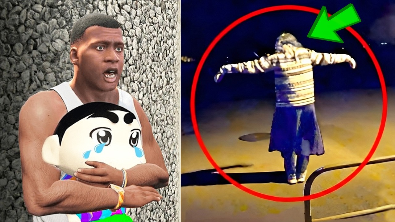 Franklin & Shinchan Found Serbian Dancing Lady in Los Santos || SHINCHAN GTA 5 VIDEO