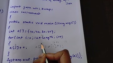 Java program to increment array elements by one in Tamil| #javatamil #javainterviewquestions