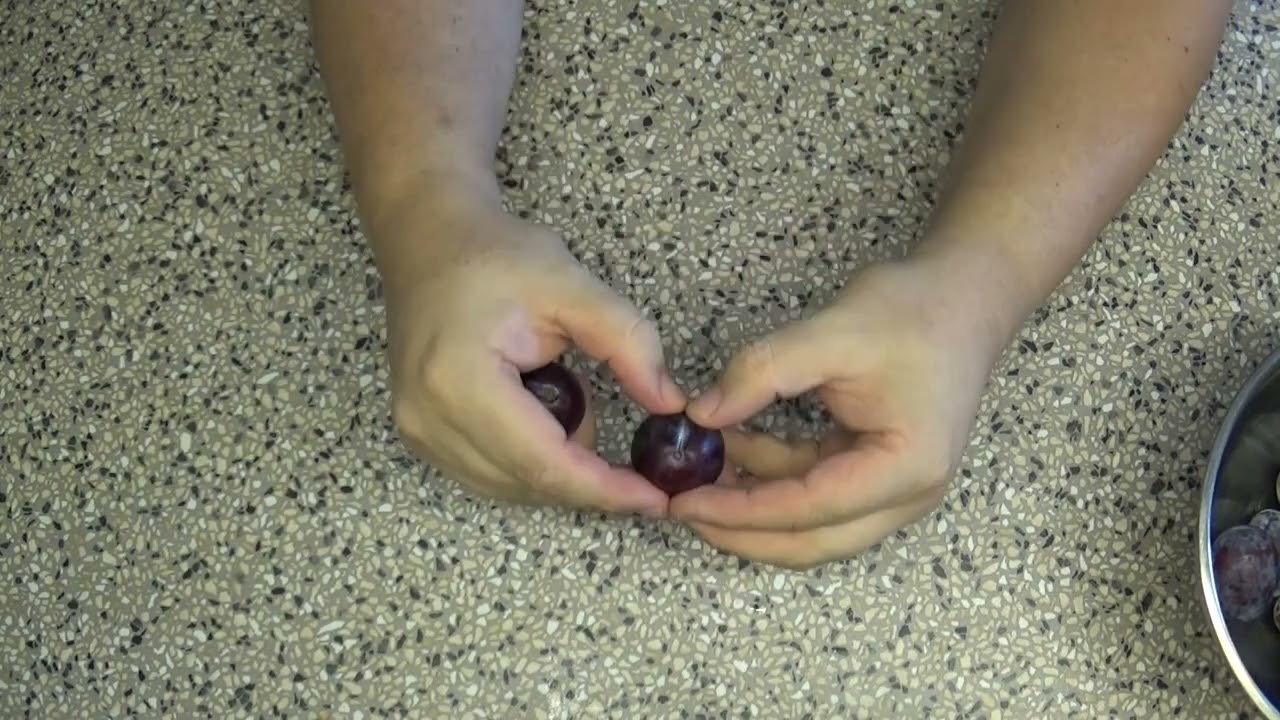 Zwetschgen richtig öffnen  (Tutorial)