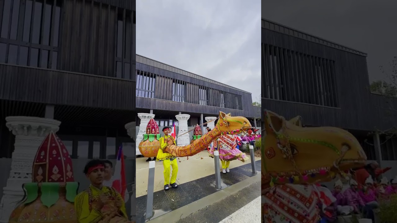Bonjour! His Holiness Mahant Swami Maharaj Arrives in Paris