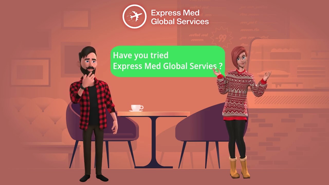 CV animation for Express Med Global 