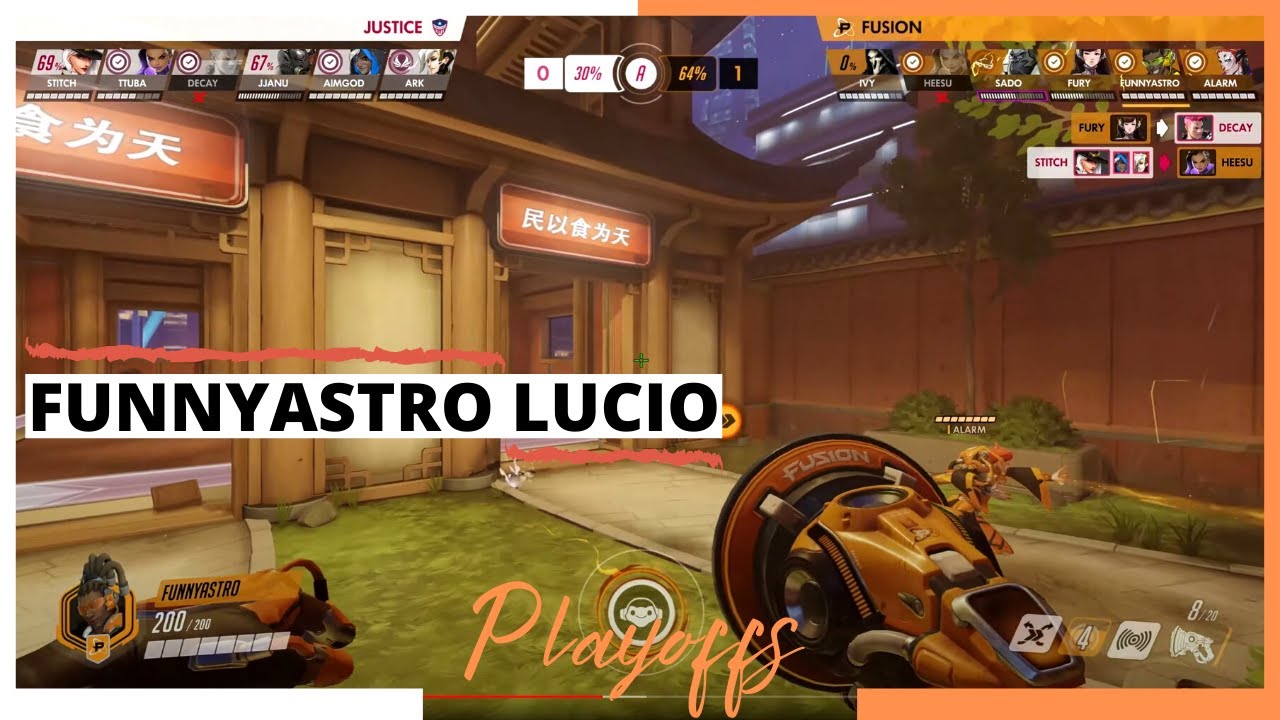 FUNNYASTRO LUCIO POV | Playoffs Losers Final | Philadelphia Fusion vs Washington Justice | OWL S2020