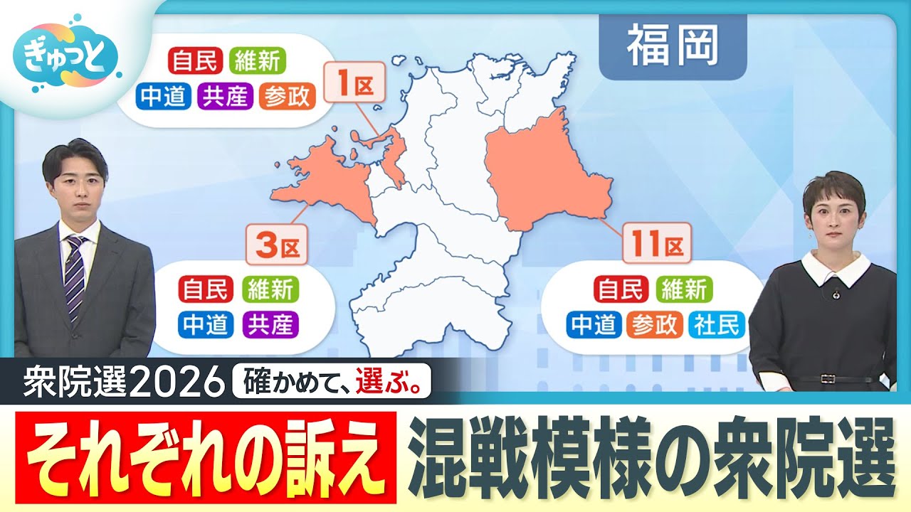 House of Representatives Election] Fukuoka's electoral districts