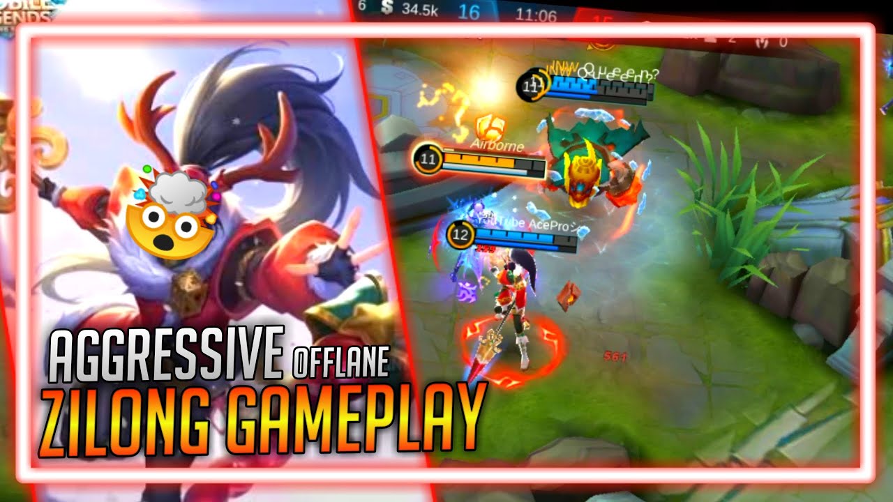 AGGRESSIVE OFFLANE | ZILONG GAMEPLAY | ZILONG META