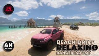 Beach Sunset Drive with Ford Ranger Raptor | Relaxing Long Drive ASMR #asmrdriving screenshot 5
