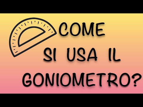Video: A Cosa Serve Un Goniometro?