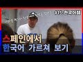 스페인 사람들에게 한국어 강의하다 선 넘기