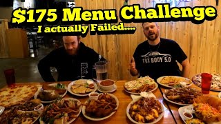 $175 Menu Challenge |ManVFood | Charlie's | Fail