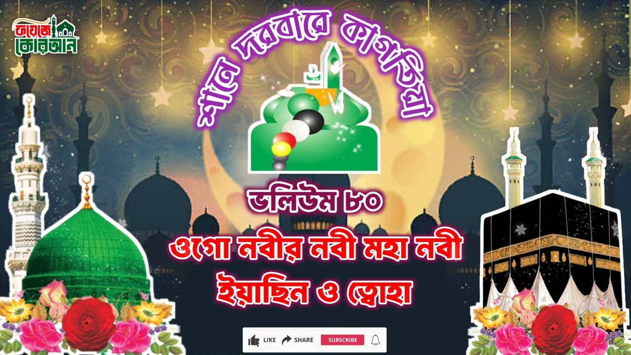 ওগো নবীর নবী মহা নবী ইয়াছিন ও ত্বোহা। সালানা ওরছে হযরত গাউছুল আজম রাঃ উপলক্ষে ভলিউম ৮০। কাগতিয়া।