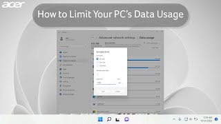 how to limit your pc's data usage in #windows11